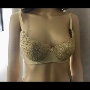 Golden Bra & Panty Set Vintage New